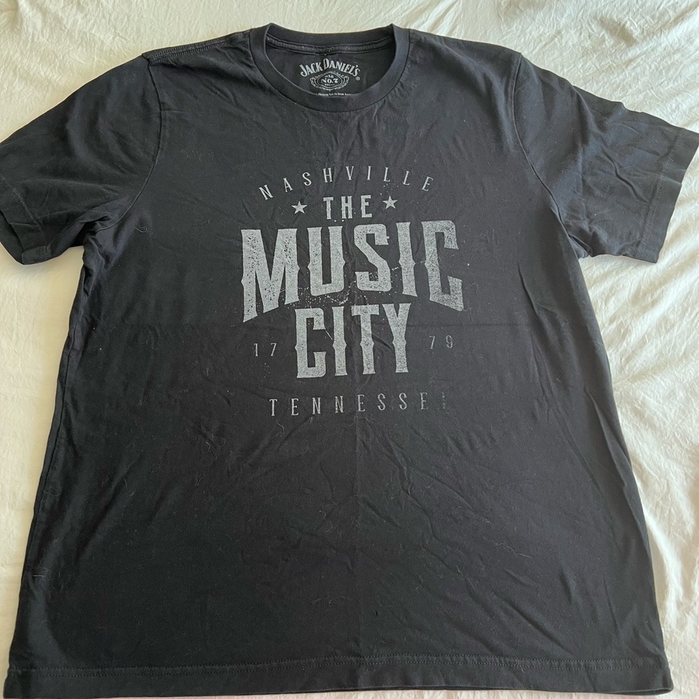 Jack Daniels Black Graphic T-Shirt for Men